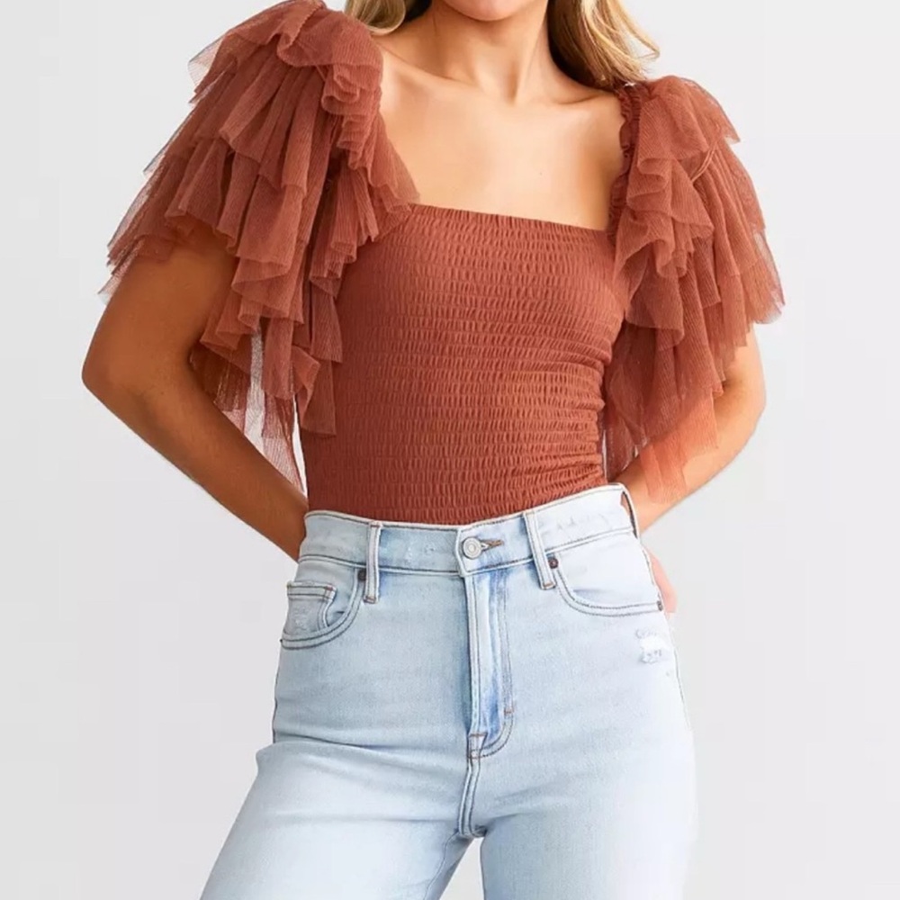 Free People Kill The Lights Bodysuit in Caldera NWT Medium #166